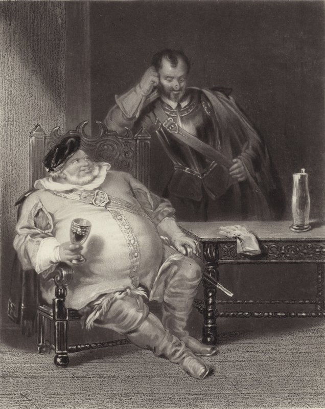 Falstaff ja Bardolph tekijältä Henry Liverseege