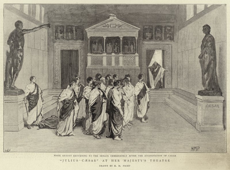 Julius Caesar hänen majesteettinsa teatterissa tekijältä Henry Marriott Paget