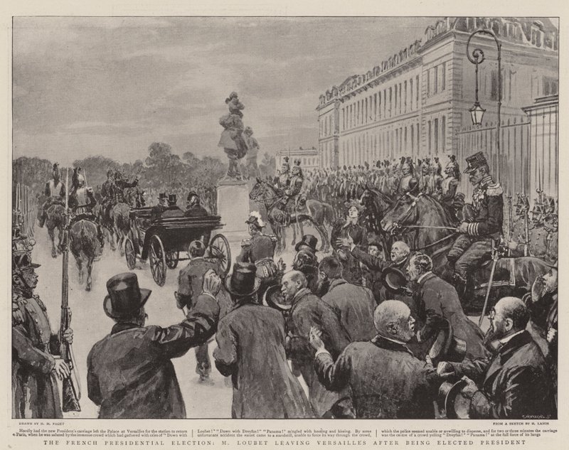 Ranskan presidentinvaalit, M Loubet jätti Versailles