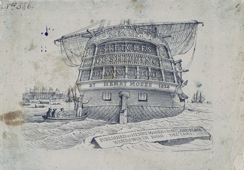 Kansi Henry Mosess Sketches of Shipping tekijältä Henry Moses