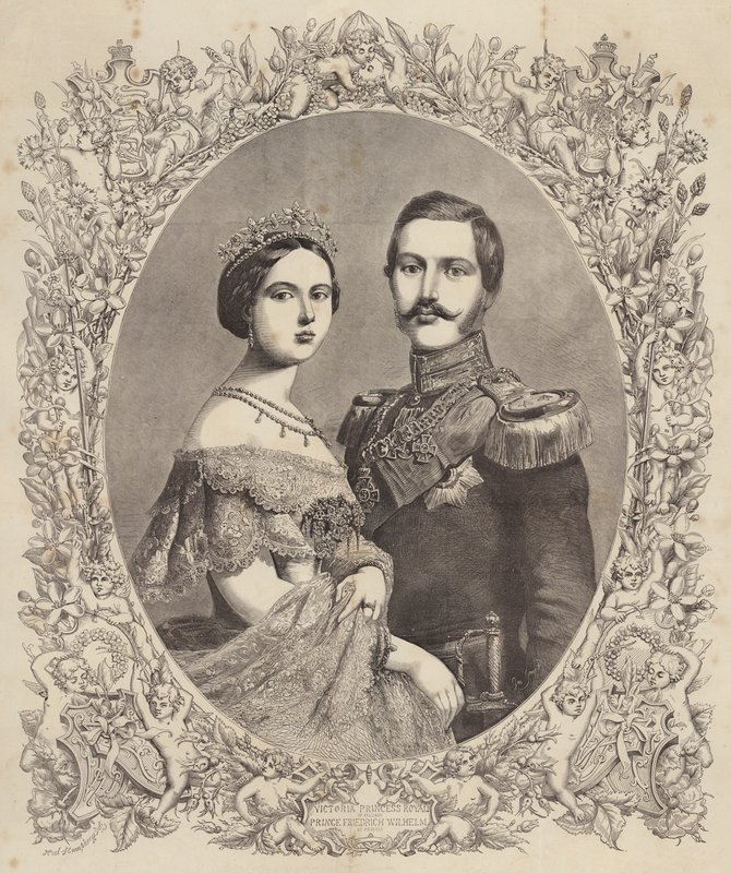 Victoria, Englannin kuninkaallinen prinsessa, Preussin prinssi Friedrich Wilhelm tekijältä Henry Noel Humphreys