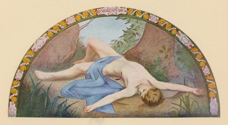 Shakespearen Adonis (värilitografia) tekijältä Henry Oliver Walker