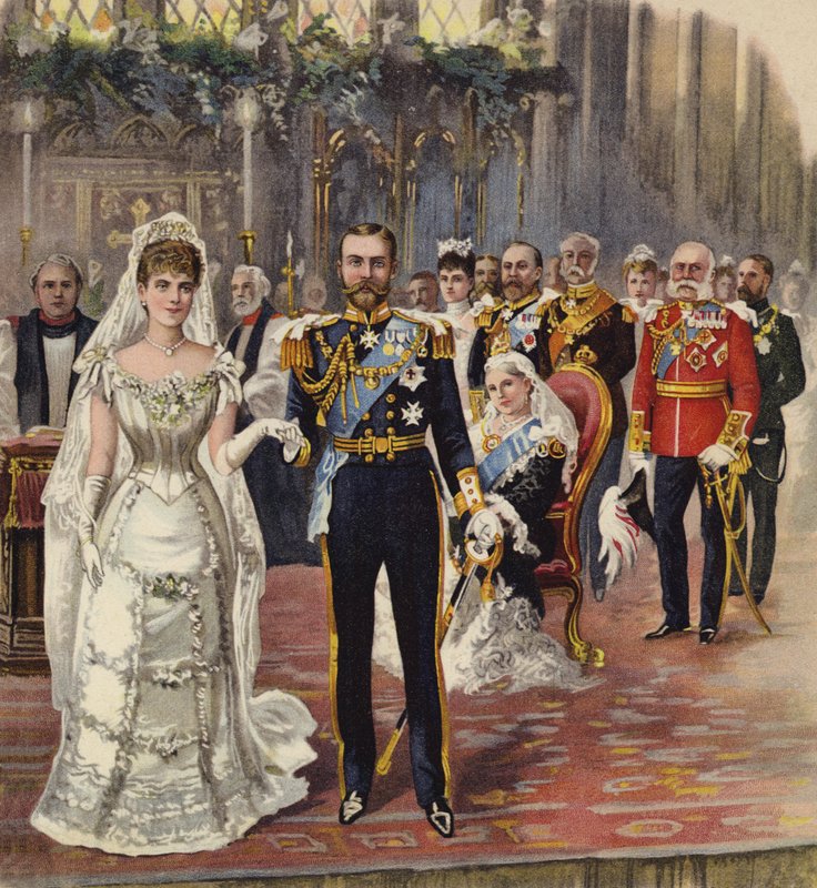 Cornwallin ja Yorkin herttuan avioliitto prinsessa Maryn kanssa, Chapel Royal, St James
