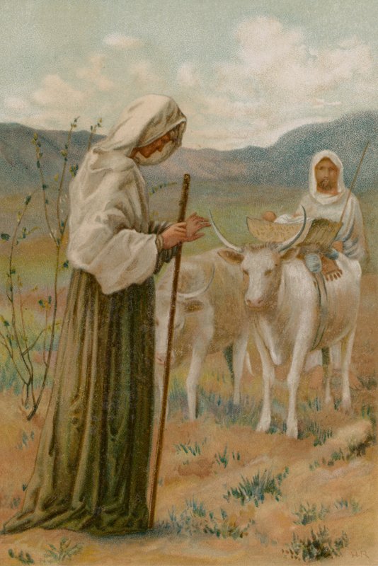Hanna ja Samuel (chromolitho) tekijältä Henry Ryland
