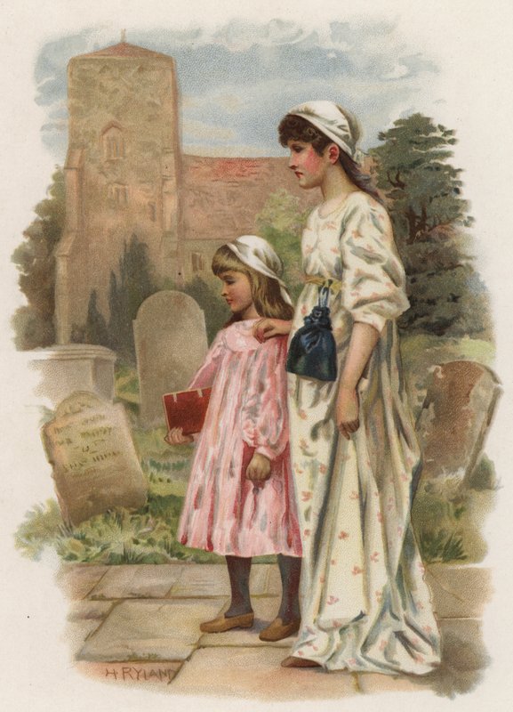 Sapattikellot (väri litho) tekijältä Henry Ryland