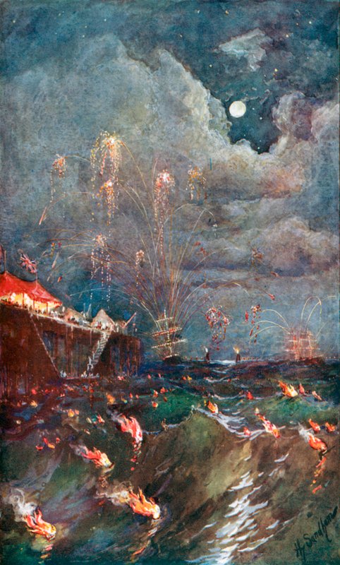 Surffauksen valaistus Madrasissa tekijältä Henry Sandham