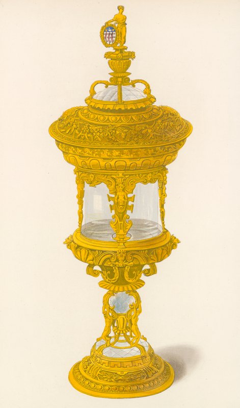 Cup, joka kuuluu Goldsmiths Companylle, n. 1558 tekijältä Henry Shaw