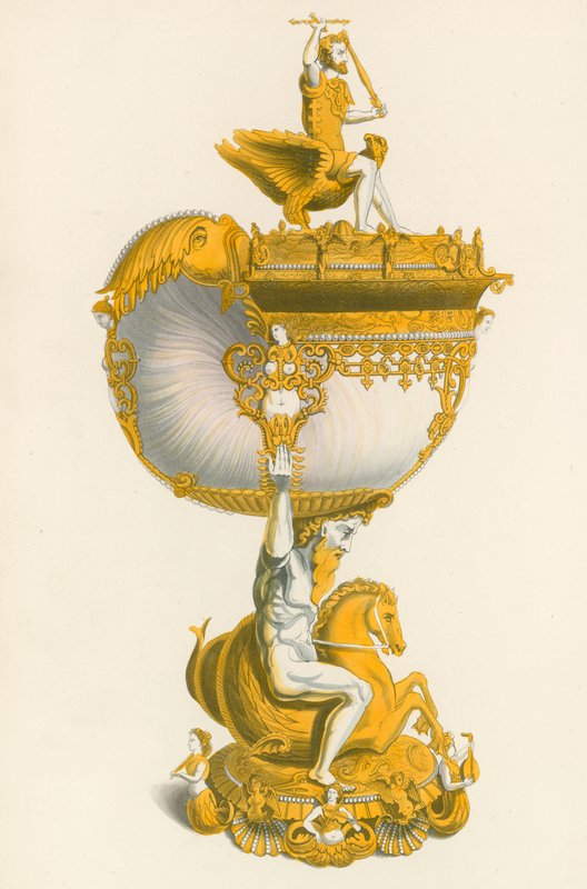 Cup, hänen Majesteettinsa kokoelmassa Windsorissa, n. 1530 tekijältä Henry Shaw
