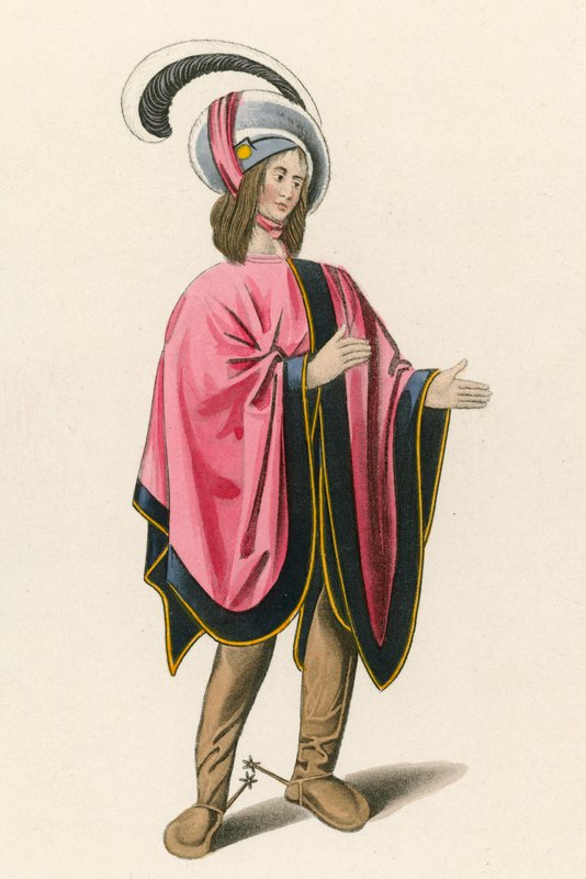 Figuuri, c 1480, British Museumista, Royal M S 19 C VIII tekijältä Henry Shaw