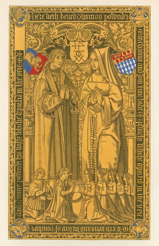 Messingistä, St Mary Key Ipswichin kirkossa, 1525 tekijältä Henry Shaw