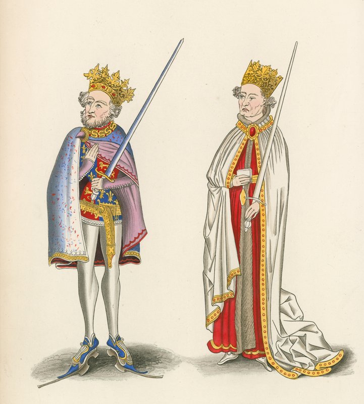 Kuningas Johannes ja kuningas Henrik I, n. 1440 tekijältä Henry Shaw