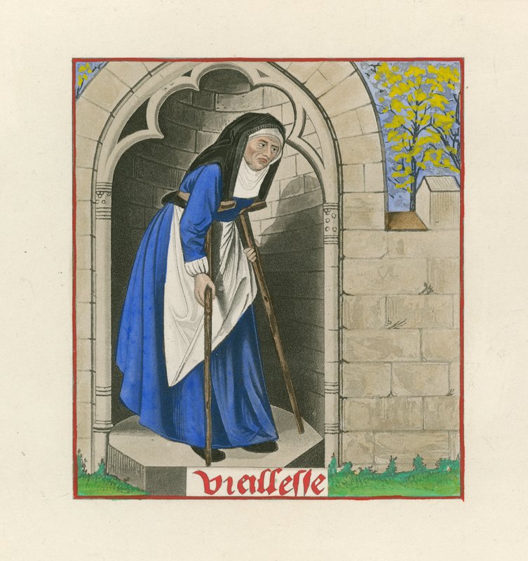 Vanhuus, Ruusun romanssista, n. 1480 tekijältä Henry Shaw
