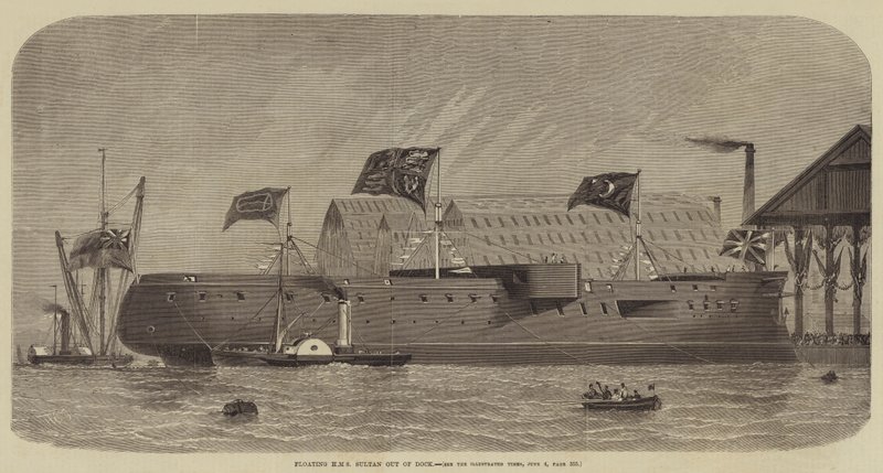 Kelluva HMS Sultan pois telakasta tekijältä Henry Spernon Tozer