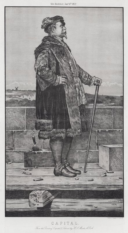Pääkaupunki (kaiverrus) tekijältä Henry Stacey (after) Marks