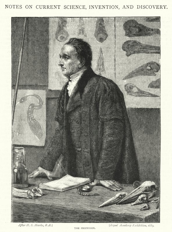 Professori (kaiverrus) tekijältä Henry Stacey (after) Marks