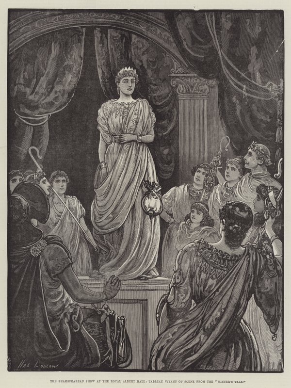 Shakespearean Show Royal Albert Hallissa, Tableau Vivant of Scene from the Winter