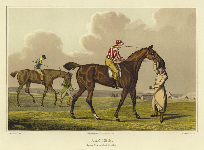 Kilpa-ajo (chromolitho) tekijältä Henry Thomas Alken