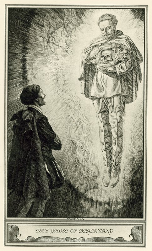 John Websterin Valkoinen paholainen: Brachianon haamu (litho) tekijältä Henry Weston Keen