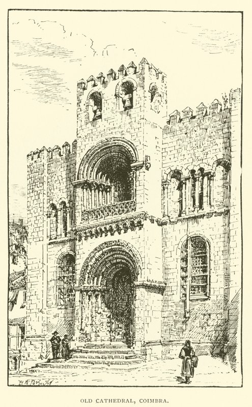 Vanha katedraali, Coimbra (kaiverrus) tekijältä Henry William Brewer