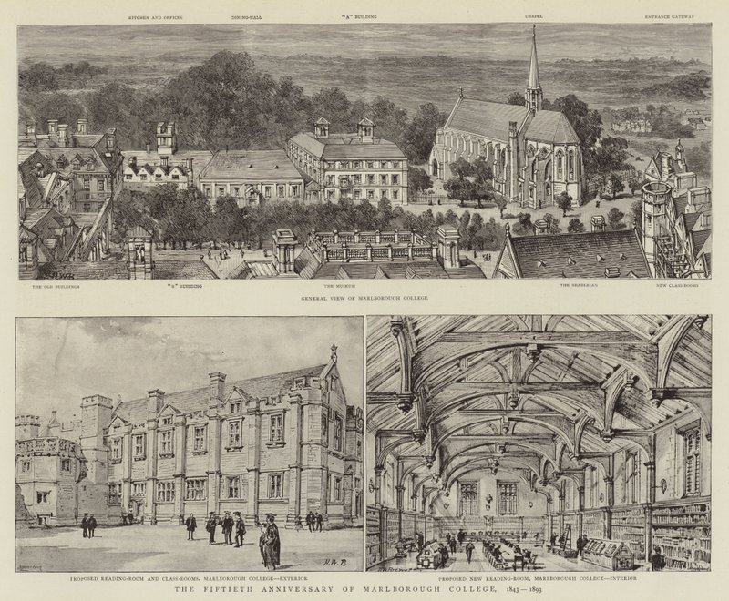 Marlborough Collegen 50. vuosipäivä, 1843-1893 tekijältä Henry William Brewer
