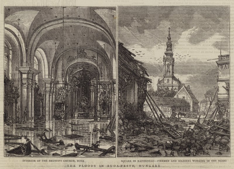 Tulvat Buda-Pesthissä, Unkarissa tekijältä Henry William Brewer