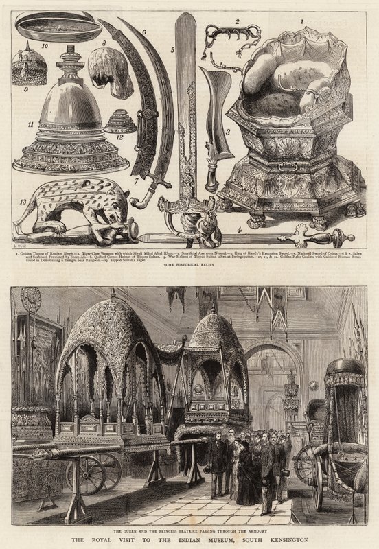 Kuninkaallinen vierailu Intian museossa, South Kensingtonissa tekijältä Henry William Brewer