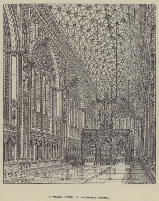 Westminster, St Stephens Chapel tekijältä Henry William Brewer