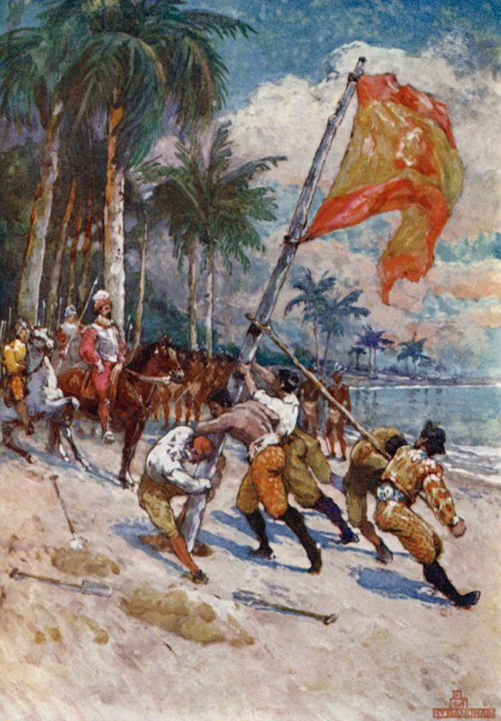 Espanjan lippu Floridassa tekijältä Henry after Sandham