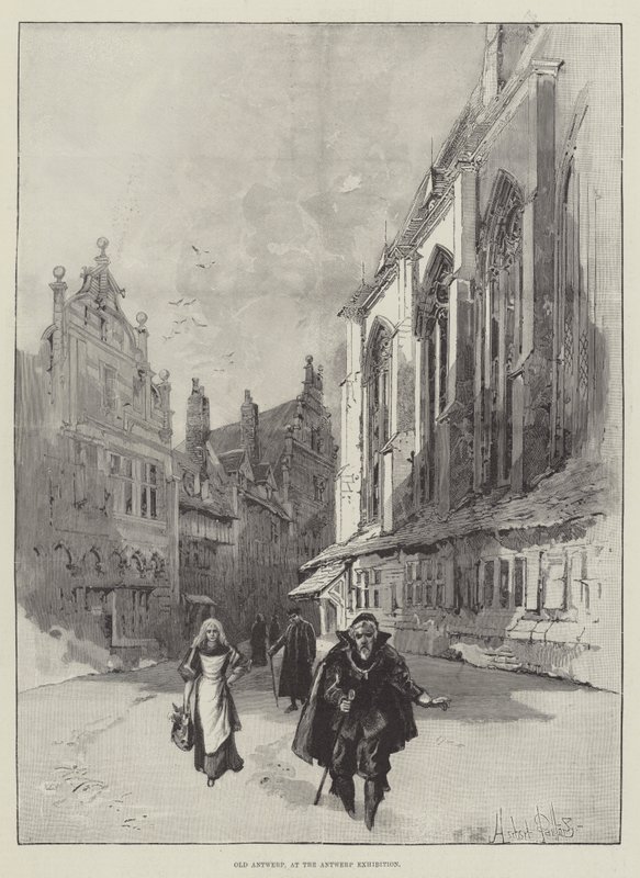 Vanha Antwerpen Antwerpenin näyttelyssä tekijältä Herbert Railton