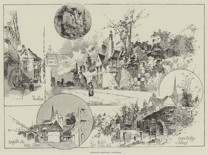 Rambling Sketches, Salisbury tekijältä Herbert Railton