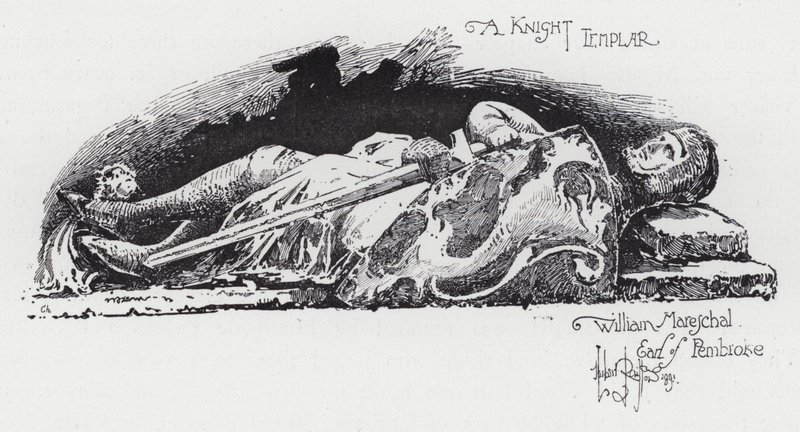 Temppeliritari, William Mareschal, Earl of Pembroke (kaiverrus) tekijältä Herbert (after) Railton