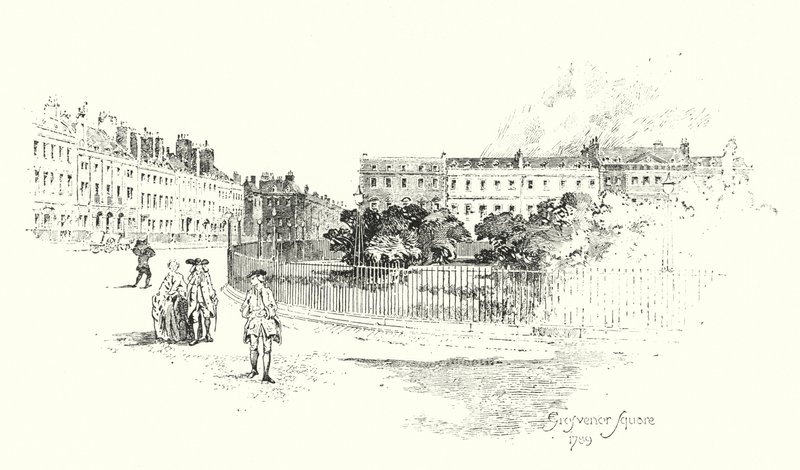 Grosvenor Square, Lontoo tekijältä Herbert (after) Railton