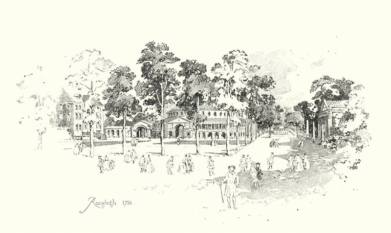 Ranelagh Gardens, Lontoo tekijältä Herbert (after) Railton