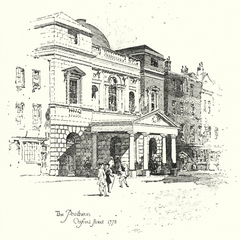 Pantheon, Oxford Street, Lontoo tekijältä Herbert (after) Railton