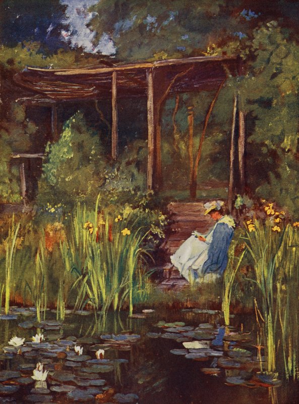 Vesipuutarha (värilitro) tekijältä Herbert Arnould Olivier