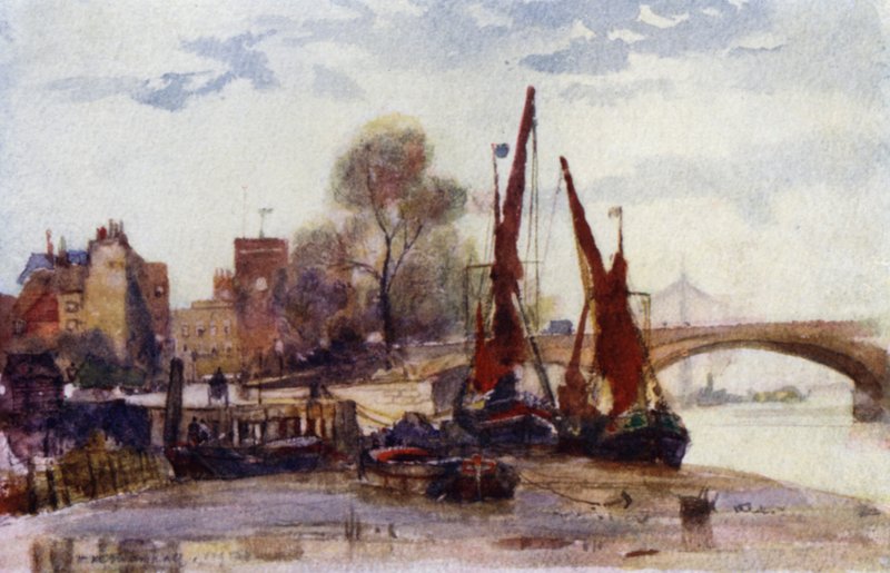 Chelsea Staith (väri litho) tekijältä Herbert Menzies (after) Marshall