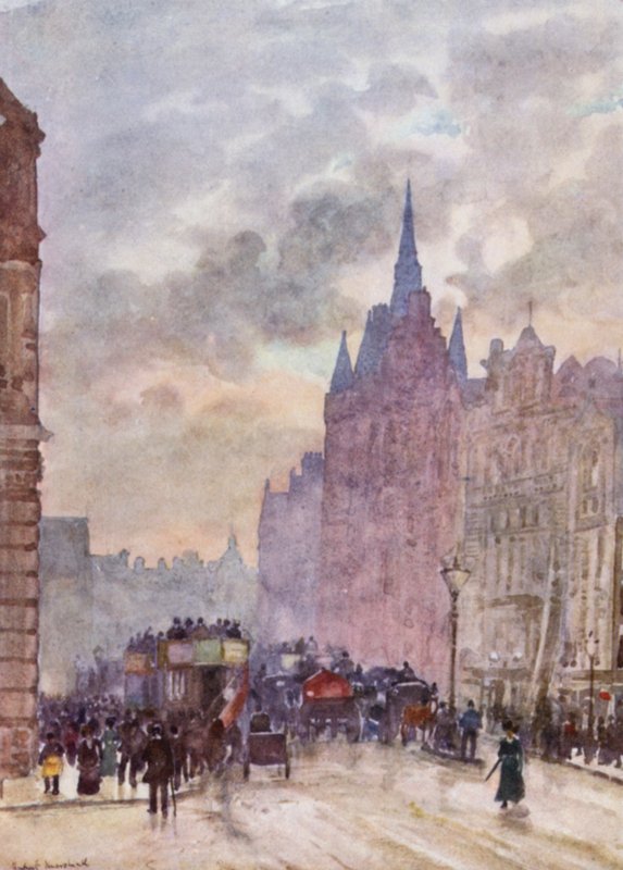Holborn Hill (väri litho) tekijältä Herbert Menzies (after) Marshall
