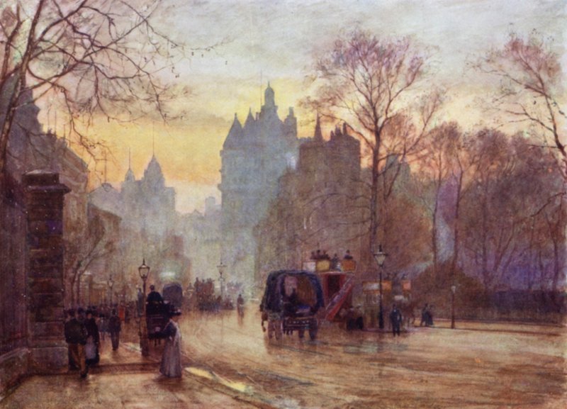 Knightsbridge (väri litho) tekijältä Herbert Menzies (after) Marshall