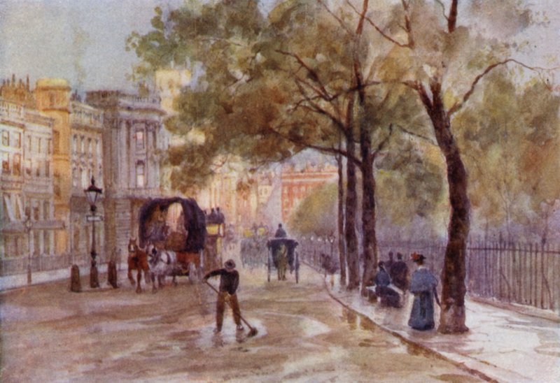 Piccadilly (väri litho) tekijältä Herbert Menzies (after) Marshall