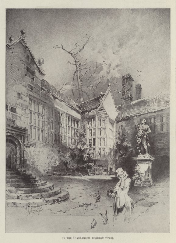 Nelikulmassa, Hoghton Tower tekijältä Herbert Railton