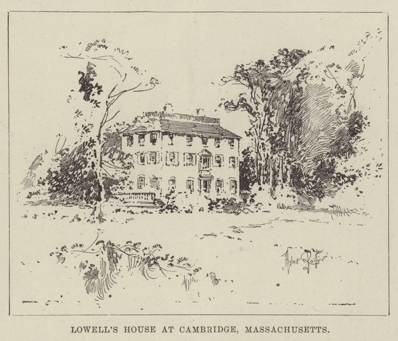 Lowellin talo Cambridgessä, Massachusettsissa tekijältä Herbert Railton