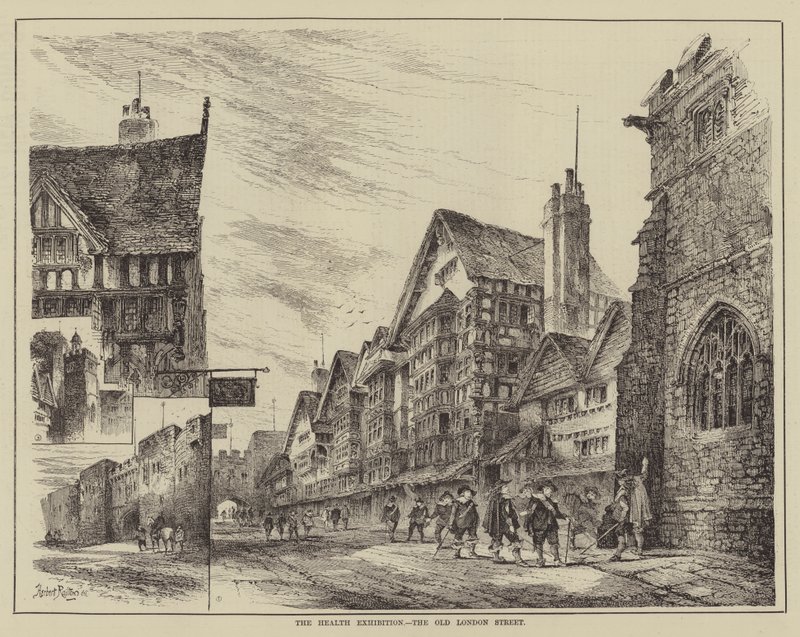 Terveysnäyttely, Old London Street tekijältä Herbert Railton