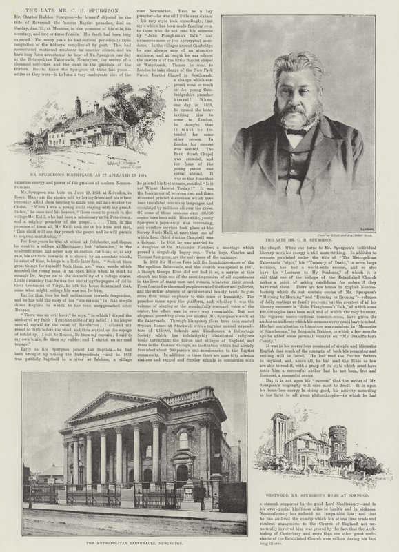 Edesmennyt herra C H Spurgeon tekijältä Herbert Railton