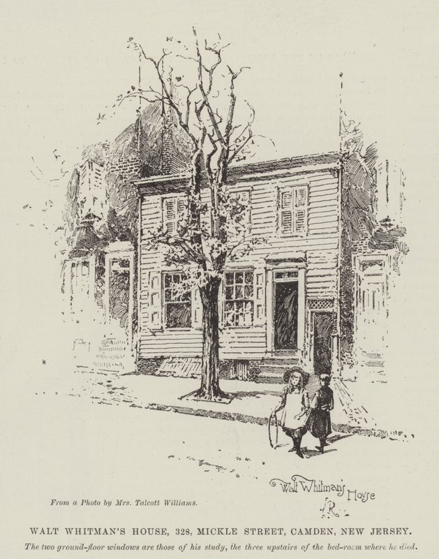 Walt Whitmanin talo, 328, Mickle Street, Camden, New Jersey tekijältä Herbert Railton