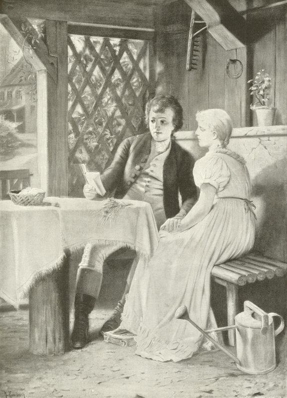 Goethe ja Frederike (syväpaino) tekijältä Hermann Kaulbach