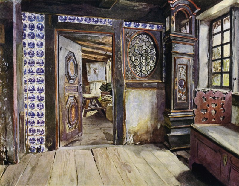 Hall E Harden -talossa Neuengammessa, lähellä Hampuria tekijältä Hermann Haase