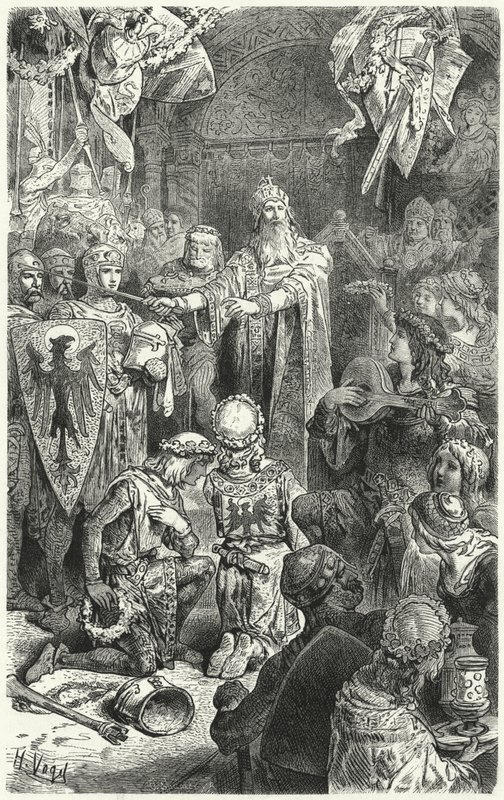 Frederick Barbarossa juhlissa Mainzissa tekijältä Hermann Vogel
