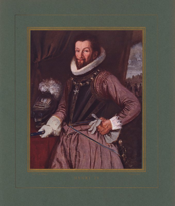 Henrik IV, Ranskan kuningas (väri litho) tekijältä Hermann Vogel