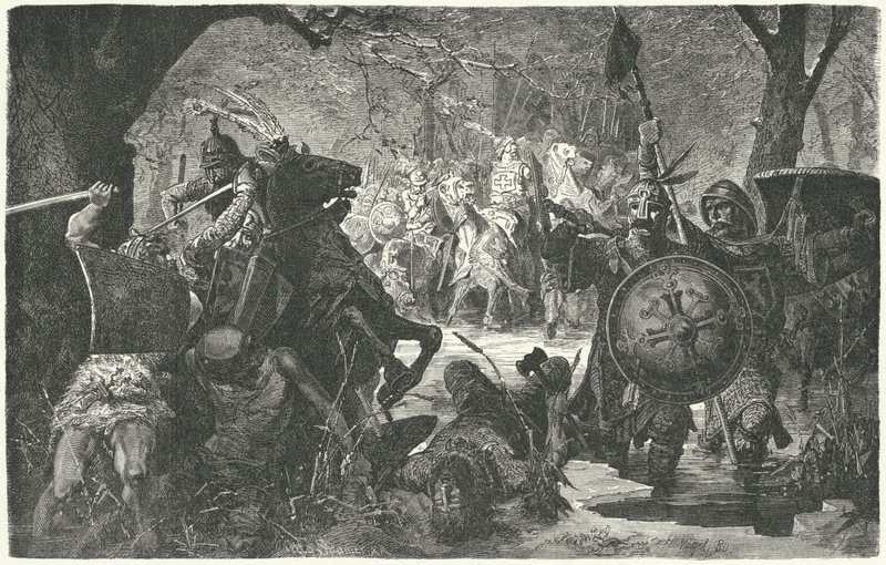 Ottokar II Böömiläinen ristiretki pakanallisia vanhoja preussialaisia vastaan, 1255 tekijältä Hermann Vogel