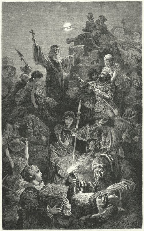 Ottomaanien piiritys venetsialaisessa Nikosian kaupungissa, 1570 tekijältä Hermann Vogel
